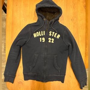 Hollister faux fur hoodie
